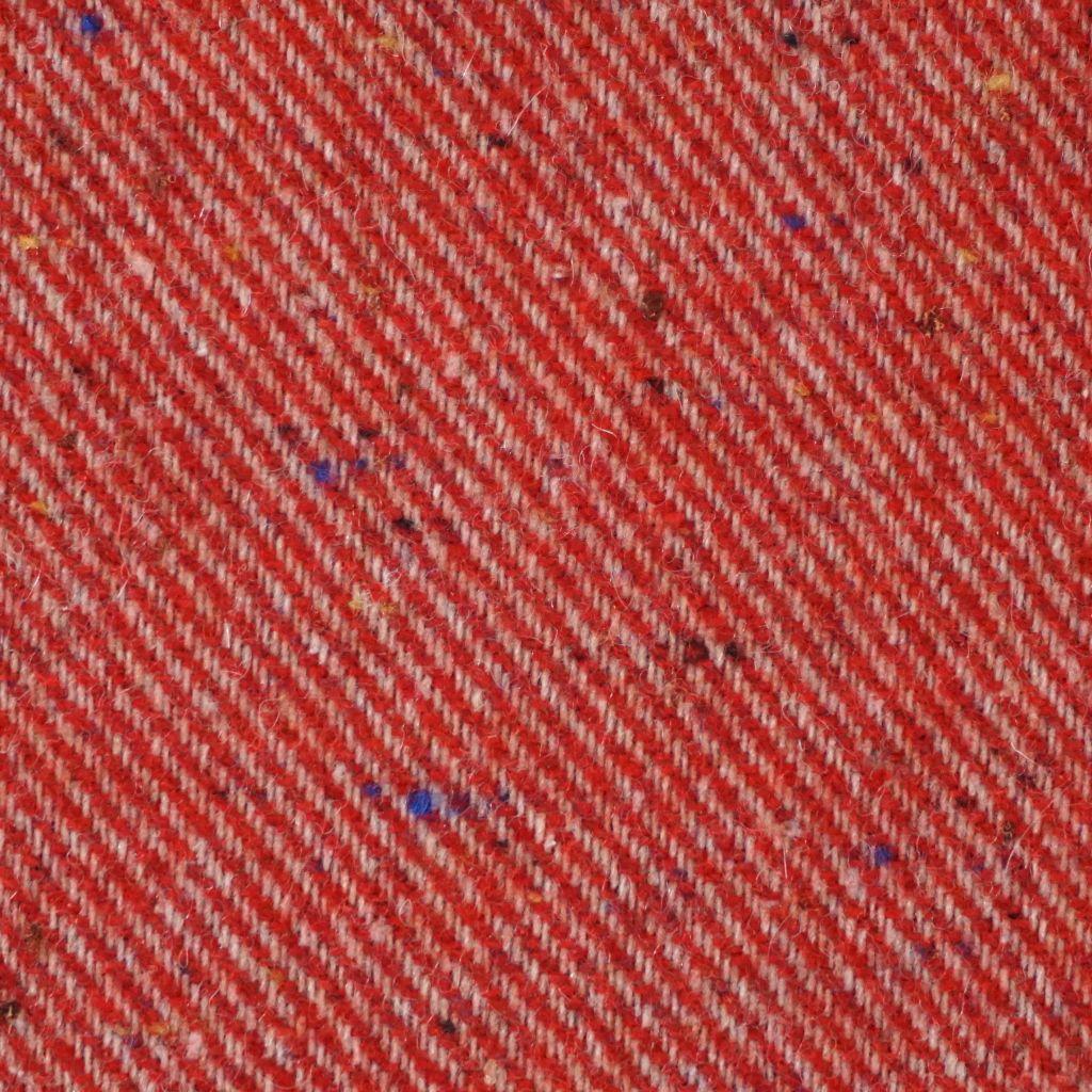Wollstoff Schurwolle Seide Tweed Italien diagonal rot